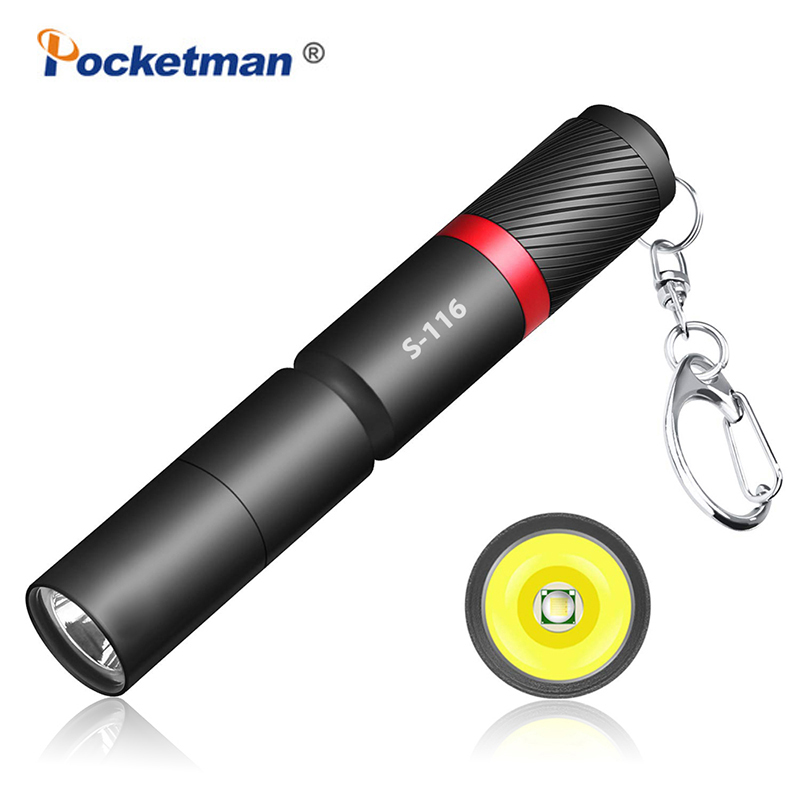 미니 LED 손전등, 휴대용 토치 펜 라이트, IP67 방수 포켓 손전등, 작은 토치